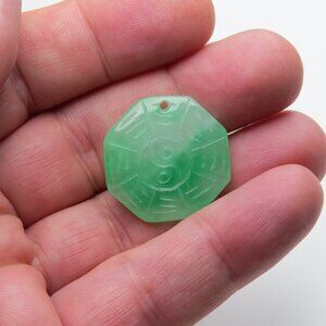 Natural Jade Ying yang Pendent